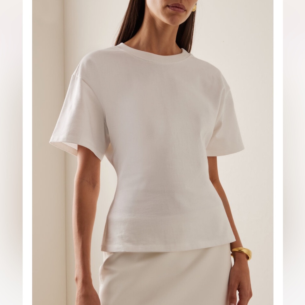 EB Denim White Short Sleeve Tee